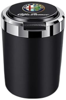 DZPFDC Posacenere per Auto per Alfa Romeo 159,Posacenere Automatico,Posacenere Portatile,Portacenere per Auto,Posacenere,Portacenere Chiuso,Posacenere Antiodore,C