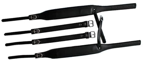 Fenteer Akkordeongurte Bassgurtersatz Dicke dicke stabile musikalische Instrumenten -Zubehör -Verschleiß resistierlicher einstellbarer Länge, Beflockung