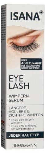 Isana - Siero per ciglia e sopracciglia, per ciglia più lunghe e piene, per ogni tipo di pelle