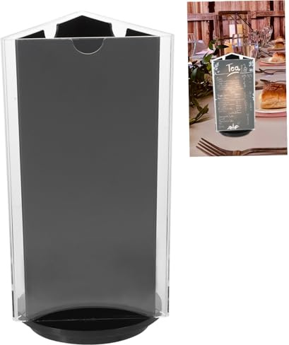 SOPOTUTU Drehbarer Tischaufsteller Acryl 360° Rotation Präsentationsständer Für Büro Restaurant Veranstaltungen Stabiler Menühalter Für Speisekarten Notizen Tischnummern