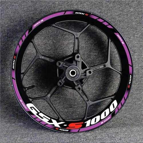 Llanta Decorativas Pegatina Adhesivos para Llantas De Motocicleta para Suzuki GSXS1000 GSX-S 1000 R GSXS/1000/R/S1000/S. Bandas Reflectantes para Pegatinas RuedasMoto(Color 18)