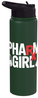Girl Pharmacy Technician RX CPhT Women Pharmacist Stainless Steel Insulated Water Bottle