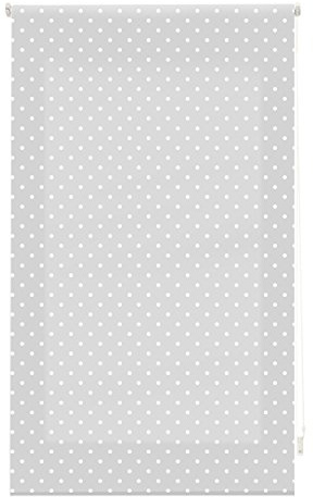 blindecor Rollo Flecken, Stoff, Grau, 140 x 250 cm
