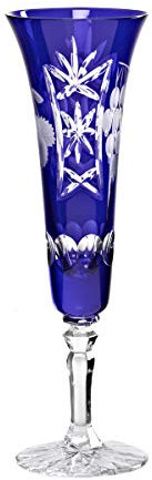 Sektglas Sektkelch Champagnerglas Handgeschliffen Traube Kristall Glas 140 ml