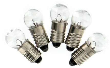 Holyart Ampoule E5,5 Transparente 5pcs 3V, 26W, Warm White, 250 Lumen
