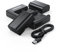 LP-E6 LP-E6N Kamera Akkus, Evatronic 2er Pack 2040mAh Kamera Ladegerät Set, Dual Slot Kompatibel für Canon EOS 90D 80D 70D 5D Mark II III IV 5DS 5DS R R5 6D 60D 6D Mark II 7D 7D II XC10 XC15