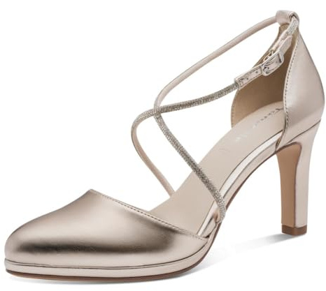 Tamaris Décolleté da donna con tacco a blocco metallico 40 EU