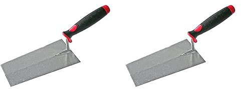 Nespoli Cazzuola Leggera Punta Quadra Manico Gomma 20cm (Confezione da 2)