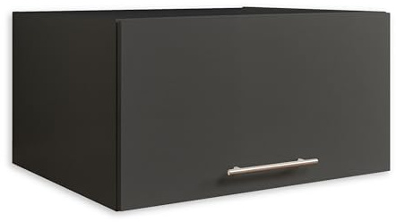 Laundreezy Schrankaufsatz für Waschmaschinenschrank, Anthrazit - Aufsatzschrank für zusätzlichen Stauraum in der Waschküche - 67,5 x 38 x 67,5 cm (B/H/T)