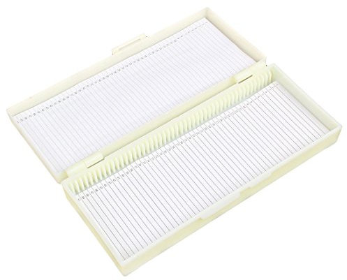 XYWHPGV Beige Kunststoff-Viereck-Mikroskopbox mit 50 Objektträgern 20 cm x 8 cm(eb479 86881 8d4e3 92992 bc2f3 26d51