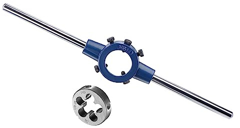 CoCud Juego de Herramientas para Roscar 5/8-24 Unef Matriz Rosca y Herramienta Llave Matriz 26mm-38mm Od/M12-M16 (Aplicaciones: para Reparación Roscado) 1 Juego.