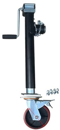 Teleskop Stützrad - Stützrad Anhänger, Anhänger Stützrad Automatik-Stützrad, Hochleistungs-Stützrad Für Anhänger, 25,4 Und 38 cm Hub, 2000 Kg Stützbeine Für Anhänger Mit 6-Zoll-Bremsrädern ( Size : 15