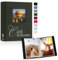 Lanpn Album Fotografico 10x15 100 Foto 2 Confezioni, Finestra OURMEMORIES Lino Piccolo Mini Album Foto Portafoto Verticale Tascabile Tasche Tasca Verde