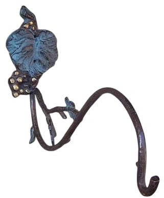 Bronze Wandhaken für Blumenampel | Traube | 29x8x20cm | Haken aus Bronze | handgefertigt