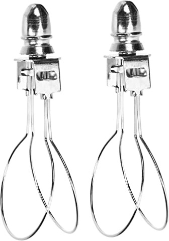 HAMPPLIES 2piezas Adaptador Clip Bombilla Para Pantalla De Lámpara Soporte Diy Para Lámparas De Mesa y Escritorio Accesorio Resistente y Fácil De Instalar Plateado