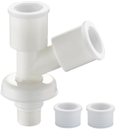 Washbasi Adaptateur de tuyau d'évacuation d'évier – Raccord de tuyau flexible en Y – Raccords de boîtes de fuite pour tuyaux divisés | Pipeline sanitaire, remplacement approprié pour salle de bain
