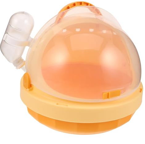 LOLIPPYY Tragbarer Hamsterkäfig aus Kunststoff Kompaktes Design für Kleintiertransport mit Automatischer Wasserflasche für Reisen Ausreichend Platz für Hamster Rennmäuse oder Frettchen