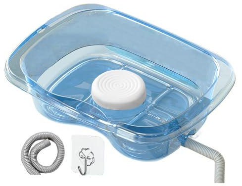 Bassin À Shampoing Portable – Bol De Lavage De Cheveux De Chevet, Plateau À Tête Inclinable, Accessoire De Nettoyage Pour Soins À Domicile | Solution Pratique De Lavage Des Cheveux Pour Les Personnes