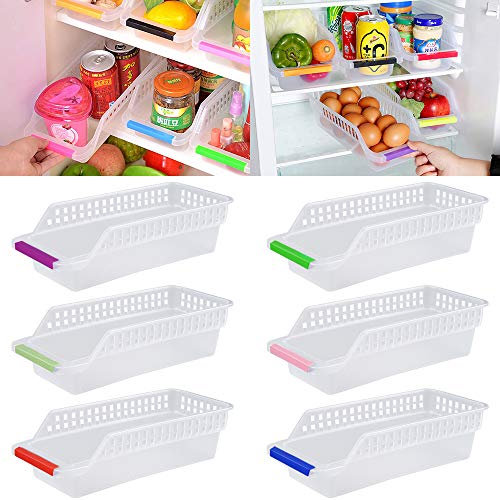 Contenitori, JRing 6 pezzi Contenitori per Alimenti, vaschette salvaspazio per frigo / freezer