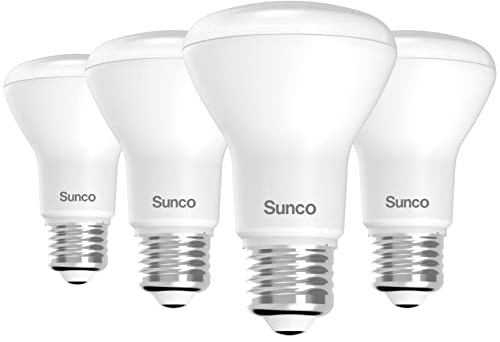 Sunco BR20 LED Bulb Dimmable, Small Recessed Lighting Bulbs, R20 Mini Flood Light Indoor, 550 LM, 7W (50W Equivalent), 3000K Warm White, E26 Base, Can Light for Home, Kitchen, Bedroom UL 4 Pack