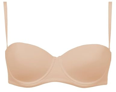 Cotonella, Reggiseno a Fascia Miriam in Morbida Microfibra, con Coppe Imbottite Preformate e con Ferretto - Art. CD003