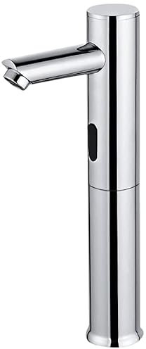 Homssy - Electronic Basin tap (High) L2, tap with Automatic Sensor Mixer 2 Waters (Hot and Cold), Chrome