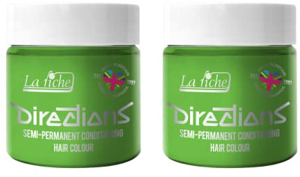 La Riche Directions Semipermanente Haarfarbe 100 ml Dose 2er-Pack (Spring Green)