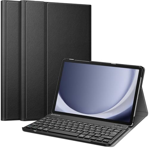 FINTIE Keyboard Case for Samsung Galaxy Tab A11 Plus 11 2025/ A9 Plus 11 | Slim Stand Cover Detachable Bluetooth Keyboard for Model SM-X230/236B/X210/X216/X218, Black