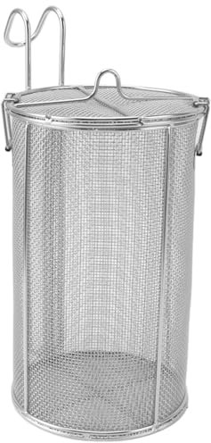 Cestino separatore per spezie, setaccio per spezie, in acciaio inox, pieghevole, con manico telescopico, per zuppe, spezie, cestino separatore per cucinare