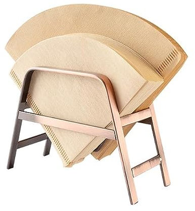 Kaffeefilterhalterung Eisen-Kaffeefilterhalter, Kaffeepapier-Aufbewahrungsregal-Organizer, Kaffeefilterpapier-Behälterständer passend for #01, #02 V60 und fächerförmiges Filterpapier Filtertütenhalter
