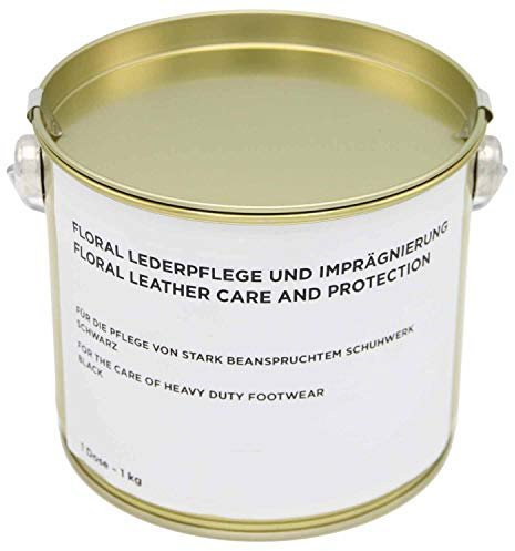 BUNDESWEHR SCHUHCREME ┃ NATO-QUALITÄT ┃ SCHWARZ ┃ FARBLOS ┃ NATÜRLICHE ROHSTOFFE ┃ TUBE 125 ML ┃ DOSE 1,135 LITER ┃ IMPRÄGNIEREND ┃ LEDERPFLEGE (Schwarz-Dose 1,135 Liter)