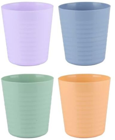 Gobelets en plastique de 230 ml, réutilisables, empilables pour enfants, pique-niques, fêtes, barbecue, voyage, cuisine, couleurs pastel assorties