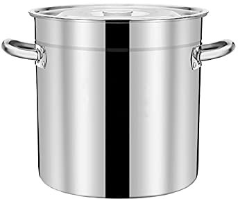 Olla de Acero Inoxidable, Olla de Acero Inoxidable con Tapa para elaboración casera de Cerveza, Jarabe de Arce, Compatible con Todas Las Fuentes de Calor(35 * 35cm)