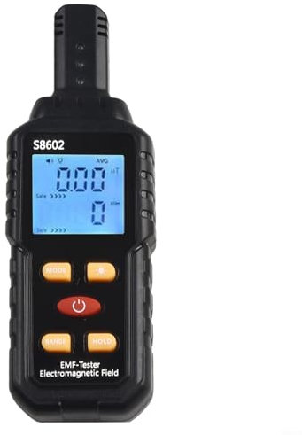 Honseadek Rilevatore di radiazioni 3 in 1, dosimetro, contatore Geiger, tester EMF con display LCD, per campi elettromagnetici interni ed esterni, gamma di monitoraggio 1V/m-1999V/m