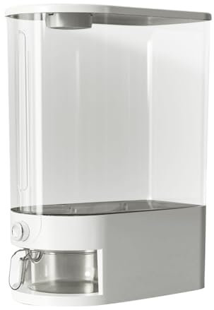 FANGZ 10kg Rice Dispenser, Large Cereal Container Bucket with Lid & Measuring Cup, Household Sealed Moisture Proof Rice Storage Container for Kitchen