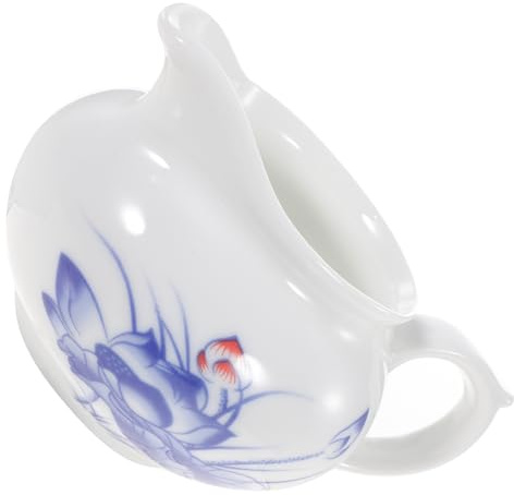 MOTHNUR Ceramic Gravy Boat with Handle Lightweight Sauce Jug for Serving Milk and Cream, Simple and Classy Design for Dining and Entertaining