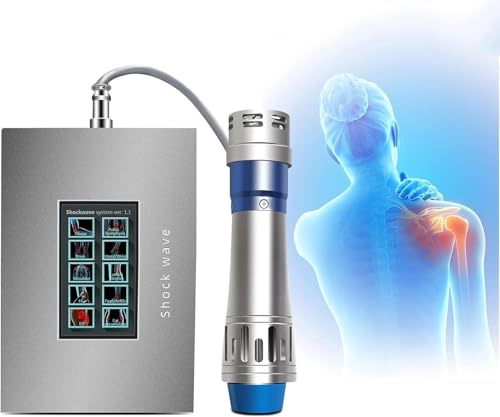 Dispositivo De Terapia De Ondas De Choque, Masajeador Muscular Profundo Con 7 Cabezales De Masaje, Frecuencia Y Energía Ajustables, Masaje Profundo De Tejidos Para Aliviar El Dolor De Espalda, Hombros