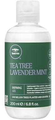 Tea Tree Lavender Mint Defining Gel - Leave-In Haar-Pflege Für Wellige, Lockige Und Naturkrause Haare, Tägliches Styling-Gel Für Trockenes Haar - 200 Ml