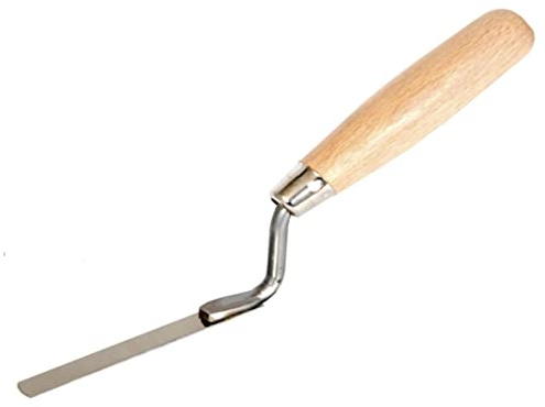 Stainless Steel Joint Pointing Trowel 14mm, Wooden Handle, Brick Jointer, Tuck, Bricklayer, DIY