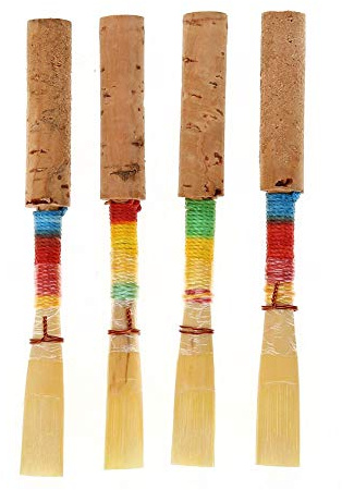 RiToEasysports Oboe Reed, 4Pcs Medium Soft Oboe Reed Blasinstrument Ersatzteile mit Kunststoff-Aufbewahrungsbox