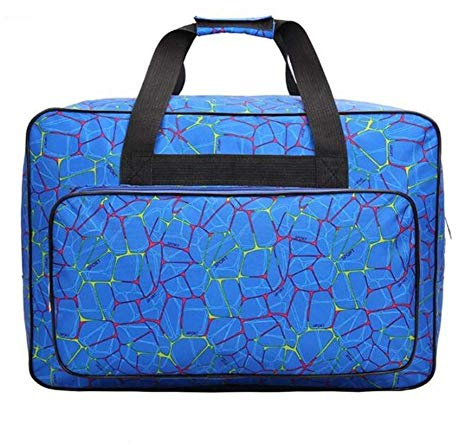 Nähmaschinentasche, große Kapazität, Reisetasche, Nähmaschinen-Aufbewahrungstaschen, Näh-Organizer, Multifunktions-Nähwerkzeug, Handtaschen, Nähmaschinen-Tragetaschen Handtasche Nylon blau,46x31x24cm
