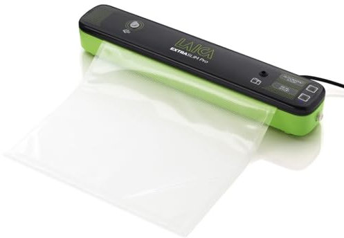 LAICA VT3104 Macchina Sottovuoto - Dimensione Compatta, Mantiene i Cibi Freschi fino a 5 Volte Più a Lungo, Riduce gli Sprechi, 1 Rotolo Incluso