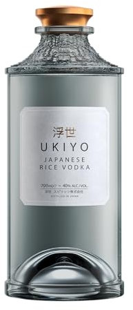 UKIYO Rice | Traditional Japanese | Craft Small Batch Vodka | Awamori Long Grain Rice Spirit | Soft, Sweet, Floral | 40 Percent ABV | 70 cl