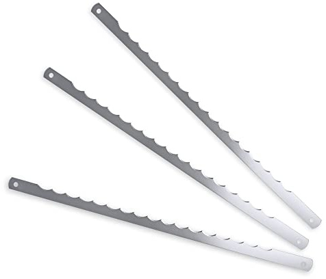 TYOARO Bread Bow Knife Blades - Stainless Steel Replacement Blade for Wooden bread knife (3-PACK)
