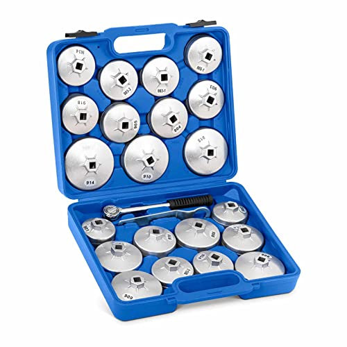 MSW MSW-CA-151 Ölfilterschlüssel 23 Teile Ölfilterschlüssel Set Ölfilter Werkzeug