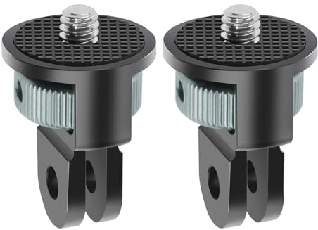 Vkesen Adaptador de Trípode para Insta360 X5, Adaptador Giratorio de Rosca 1/4 -20 para Soporte/Accesorios para GoPro, Compatible con Insta360 X5/X4/X3/ONE X2, Sony y Otras Cámaras de Acción(2 Pack)