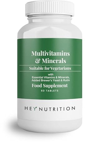 Hey Nutrition Advanced Multivitamin with Essential Nutrients - Immune Boosting, Prevent Vitamin Deficiencies & Energy Levels - Men & Women - 60 Capsules, Non-GMO, Vegetarian