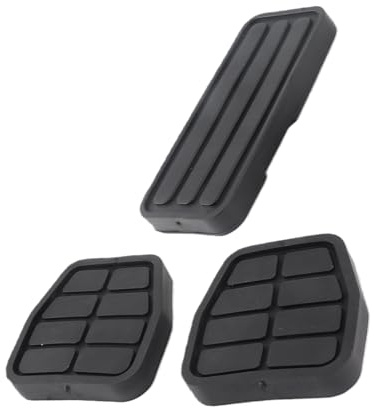 Auto Pedale Ersatz,Gummi Für Gaspedal T4,Gaspedal Pad Kit,3-Teiliges Kupplungsbrems Gaspedalpad Kit Kupplungs Bremspedal Auflage Kit Gummi Schwarz Ersatz Für T4 1990-2003