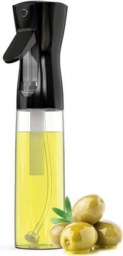 Pulverizador Aceite Spray para Cocina. Dispensador de Aceite en Cristal de 200 ml Aceitera Spray Pulverizador de Niebla Fina, Rociador Difusor Vaporizador Aceite y Vinagre