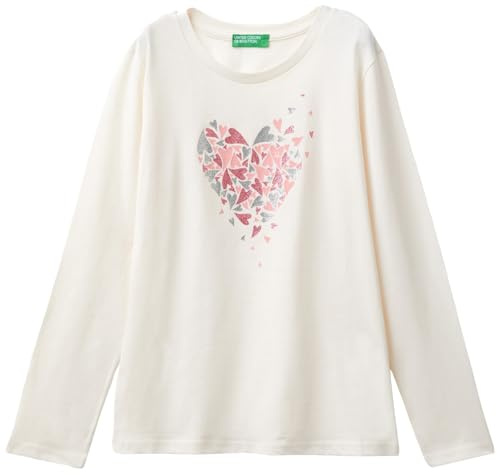 United Colors of Benetton Camisetas Niñas y Niñas, Color Blanco., 170 cm